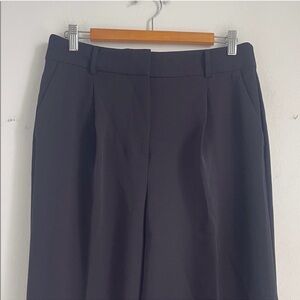 LOFT The Peyton Trouser pleated wide leg career professional dress pants sz 8
